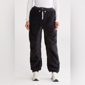Free People Movement‎ Sundown Fleece Black Joggers NEW Medium